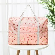 KIHOUT Foldable Travel Duffel Bag Tote Carry On Luggage Sport Duffle Week-ender Overnight For Women And Girls